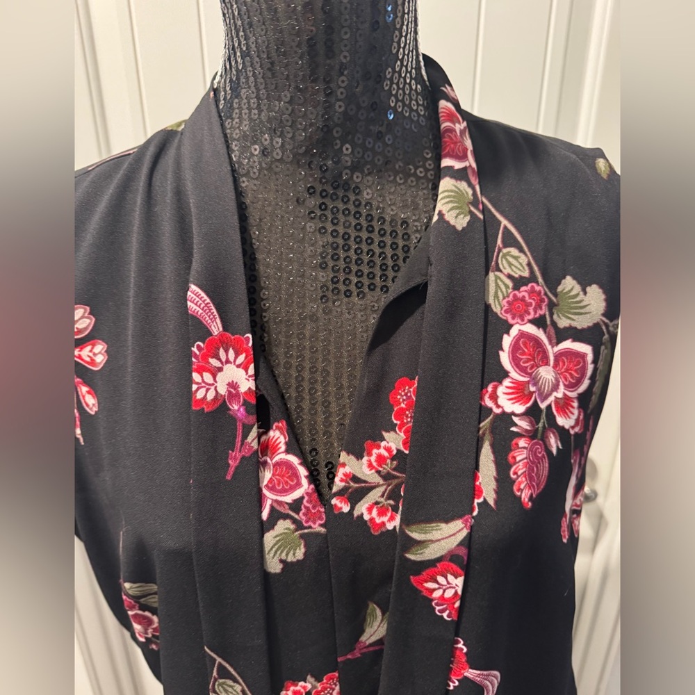 Floral Sleeveless Dress Ann Taylor factory women’s dress. Size 16 #89 - Picture 4 of 7